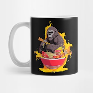 gorilla in ramen Mug